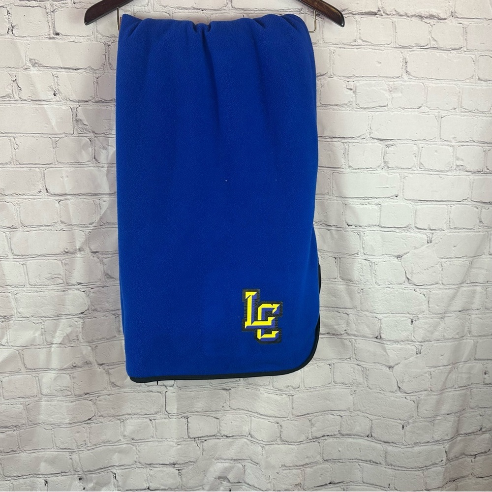 lubbock christian eagles Port Authority Blue (fleece) Black stadium blanket